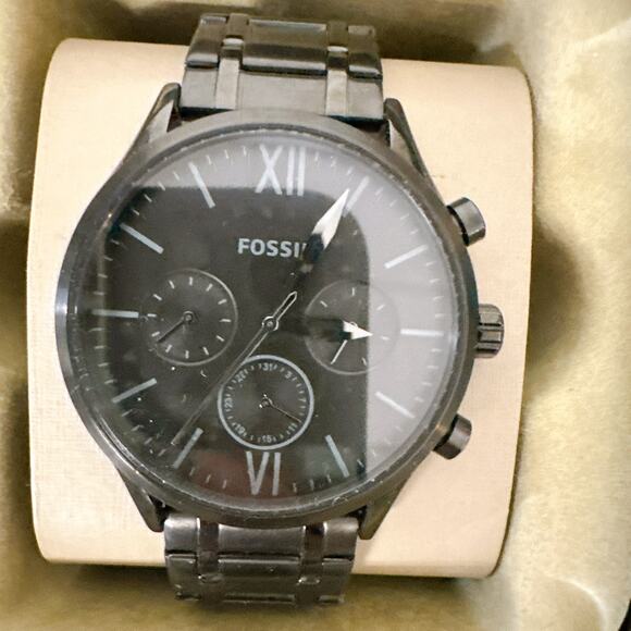 Fossil BQ2369 Rhett Three-Hand Black Stainless Steel Watch main image 6